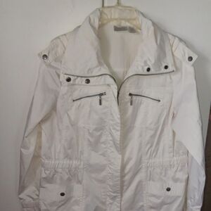 Elegant Women's White Utility Jacket